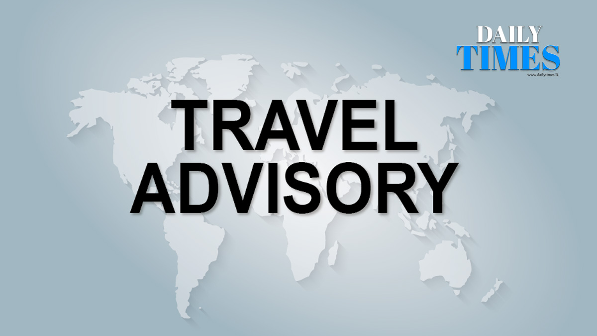 travel advisory on sri lanka